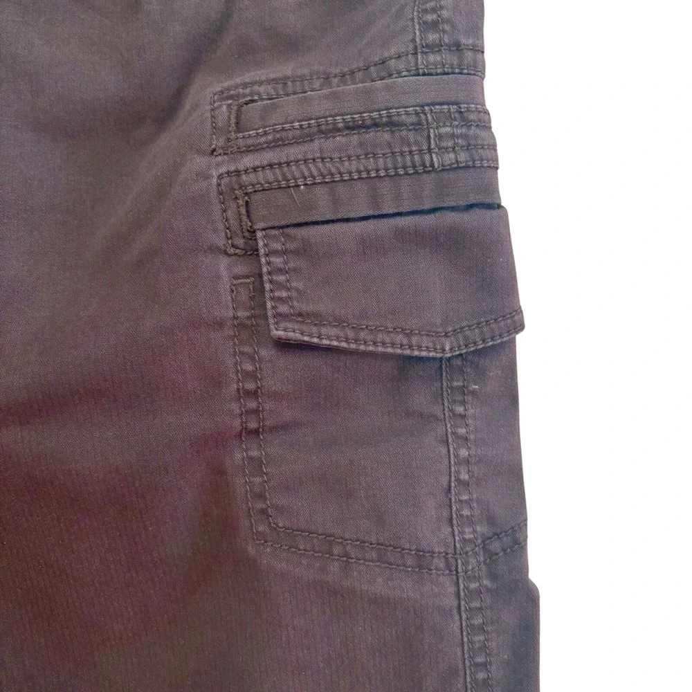 LOFT Marissa Gorpcore Y2k Utility Earthy‎ Brown Cargo Bermuda Short Bungee Hem 6